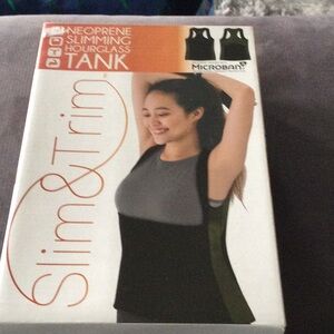 Neoprene Slimming Hourglass Tank XXL Microban Technology Back Support Exercise
